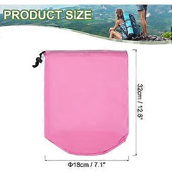 Stuff Sack, 7 x 13 Inch Waterproof Outdoor Storage Sack Portable Drawstring Dust Flap Bag Lightweight Sleeping Bag for Camping Hiking Backpacking, Pin