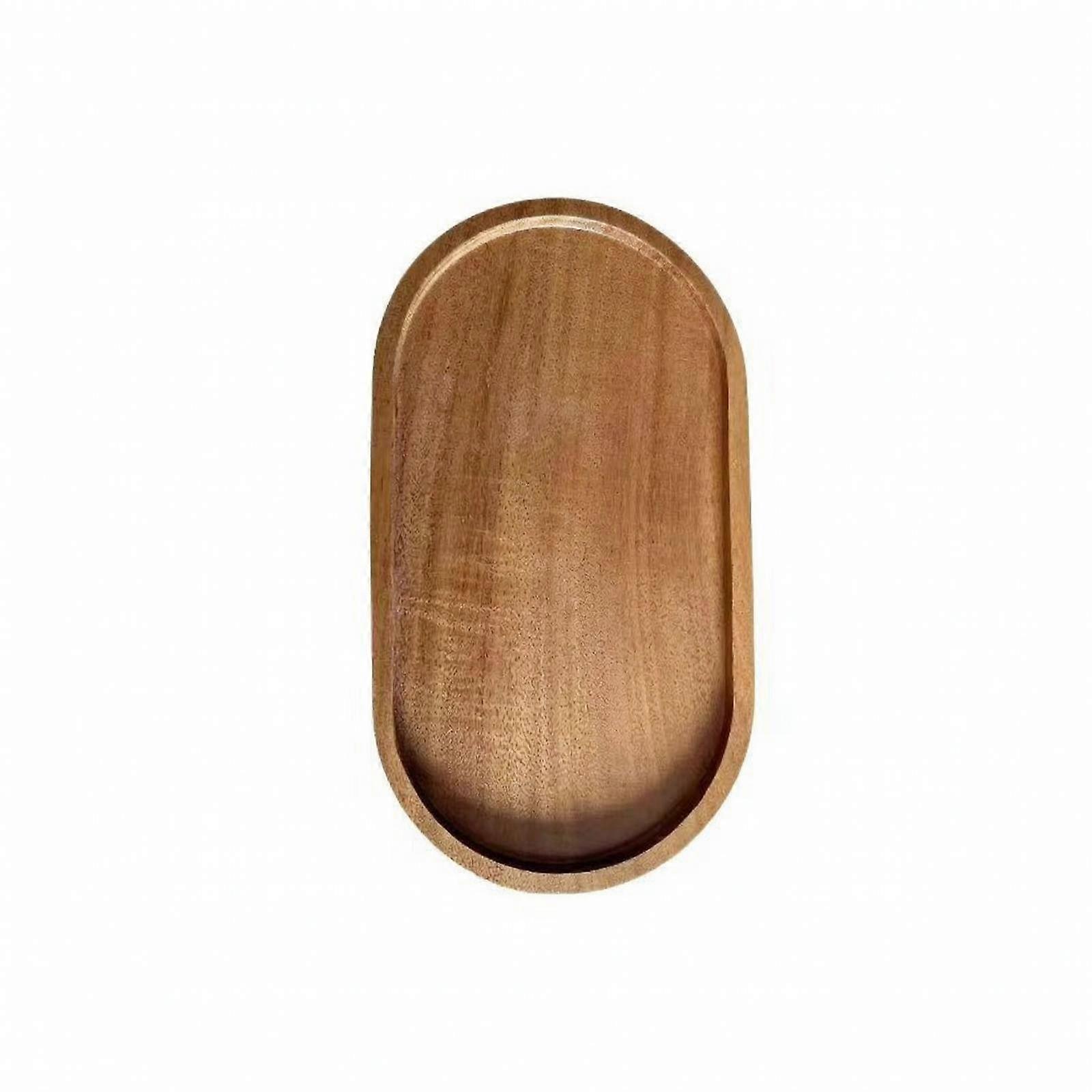 Oval Wooden Serving Tray | Compact, Oval Serving Tray, for Kitchen