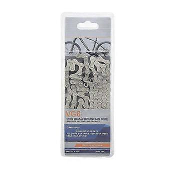 8 Speed Bike Chain Carbon Steel Silver Road Bike 116 Links Bike Chain Replacement for VG SPORTS-SSZFV