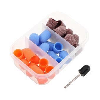 10mm Nail Drill Sanding Caps, 80 120 180 Grit Pedicure Accessories