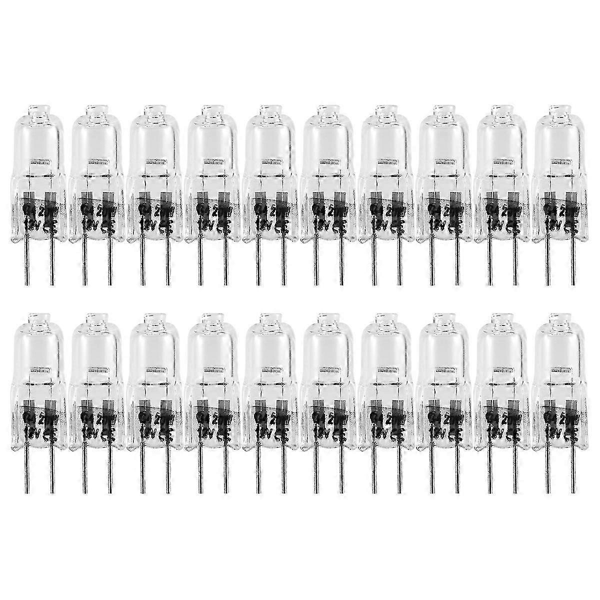 20Pcs G4 12V Halogen Bulbs 20W