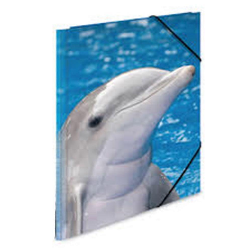 DOLPHINS Herma High Quality Stylish and Durable Elasticated PP Folder A4 Animals