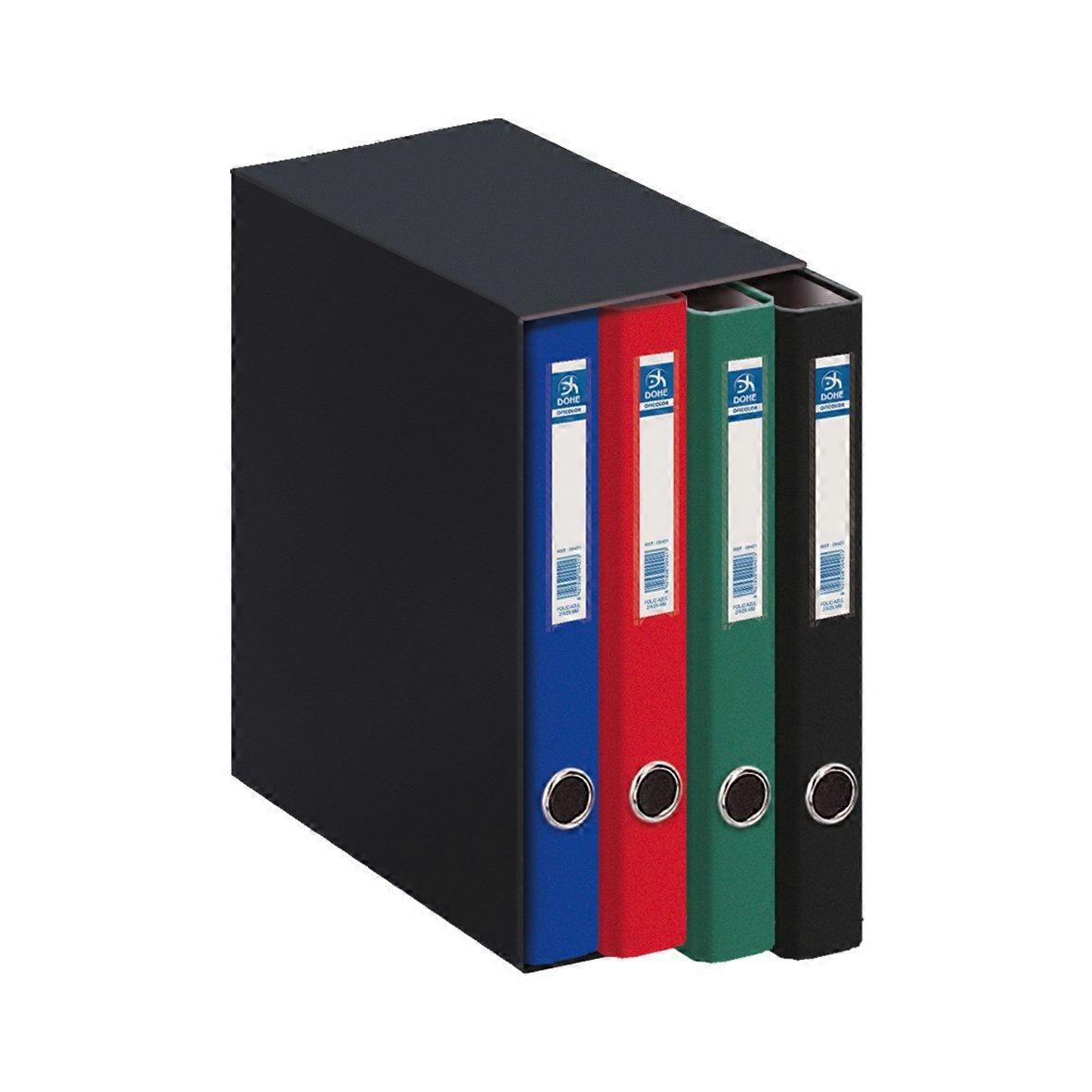 Modul, 4 mappen, folio, meerkleurig