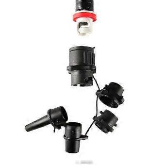Adaptor Multifunctional Pump Converter 4 Standards Conventional Air Valve Attachment for Inflatable Boat-SSZFV