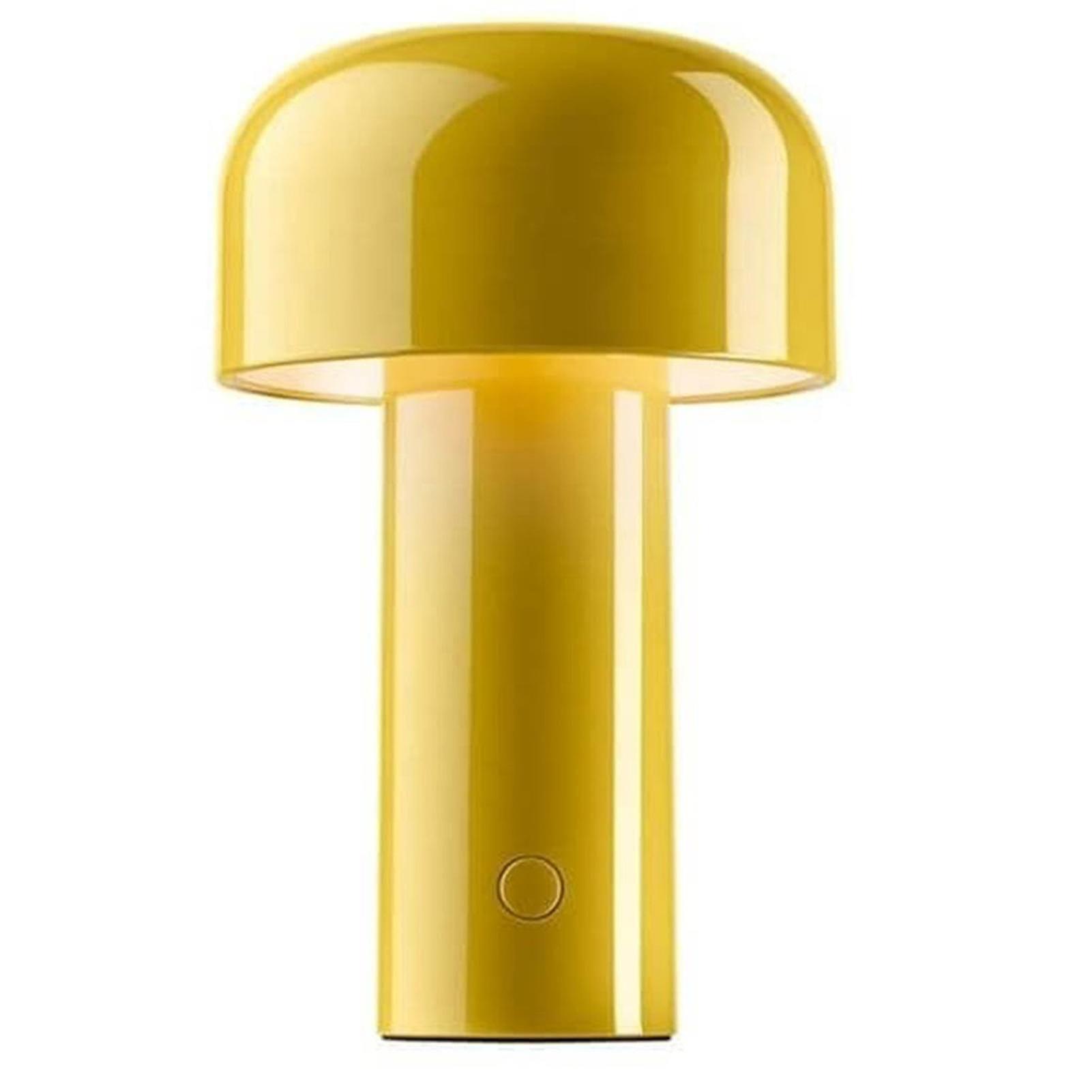 Lampe de table rechargeable à LED en forme de champignon, 3 W, 3 niveaux d'éclairage, veilleuse en métal