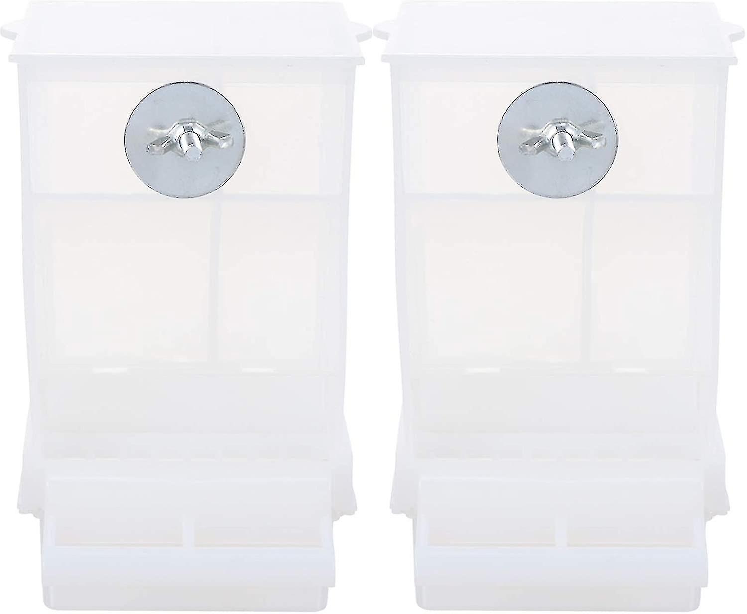 2pcs Automatic Bird Er No Mess Bird Ca Ers Parrot Tube