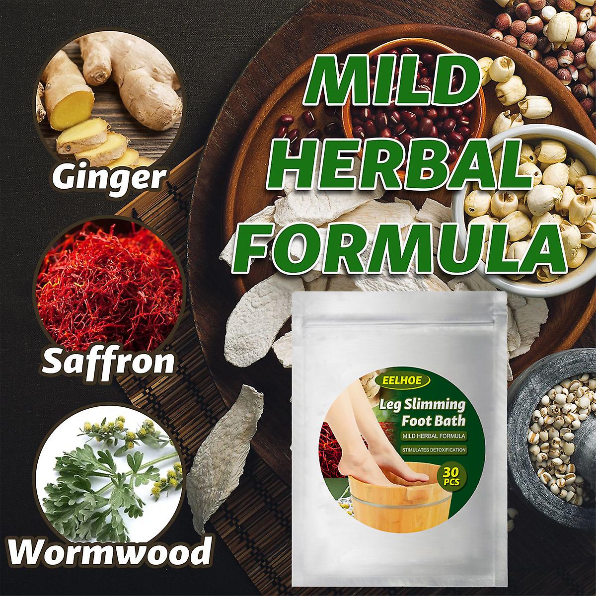 JTWEEN 30Pcs Mugwort Herbal Bath Soak Bag,Chinese Medicinal Herbs