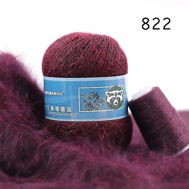 822 Long Plush Mink Cashmere Yarn Anti pilling Fine Quality H Knitting Thread