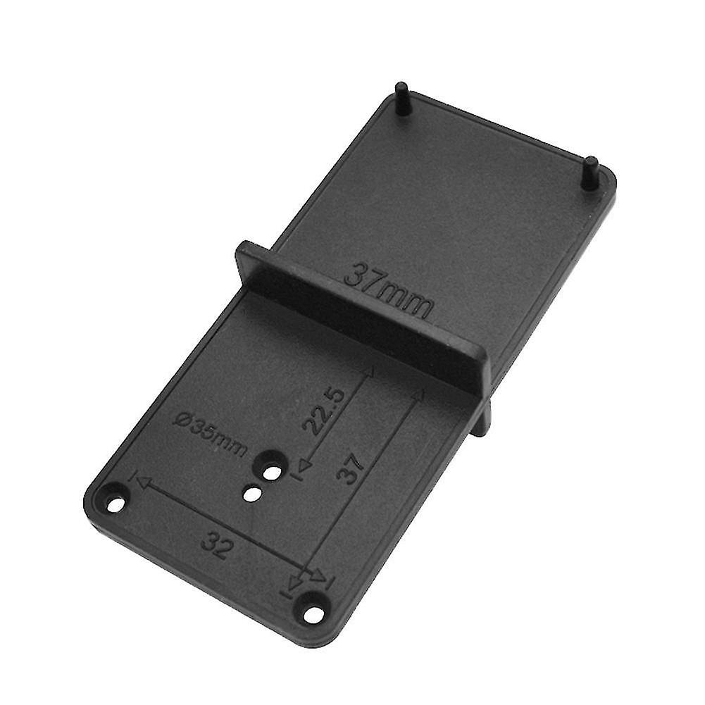 Black Hinge Hole Drilling Guide Locator Opener Template Door Cabinets Diy Tool