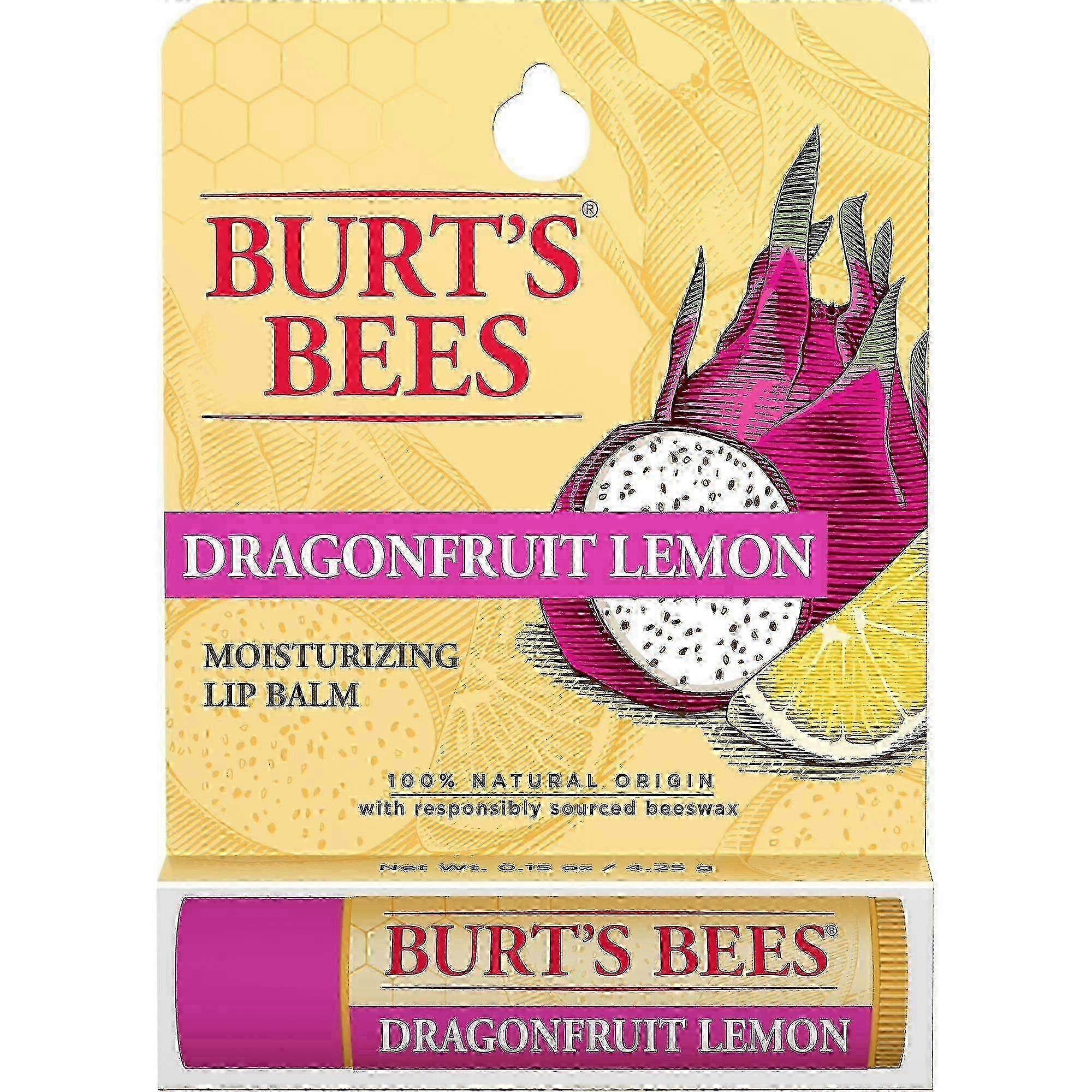 Burt's Bees 润唇膏,火龙果柠檬味,0.15 盎司