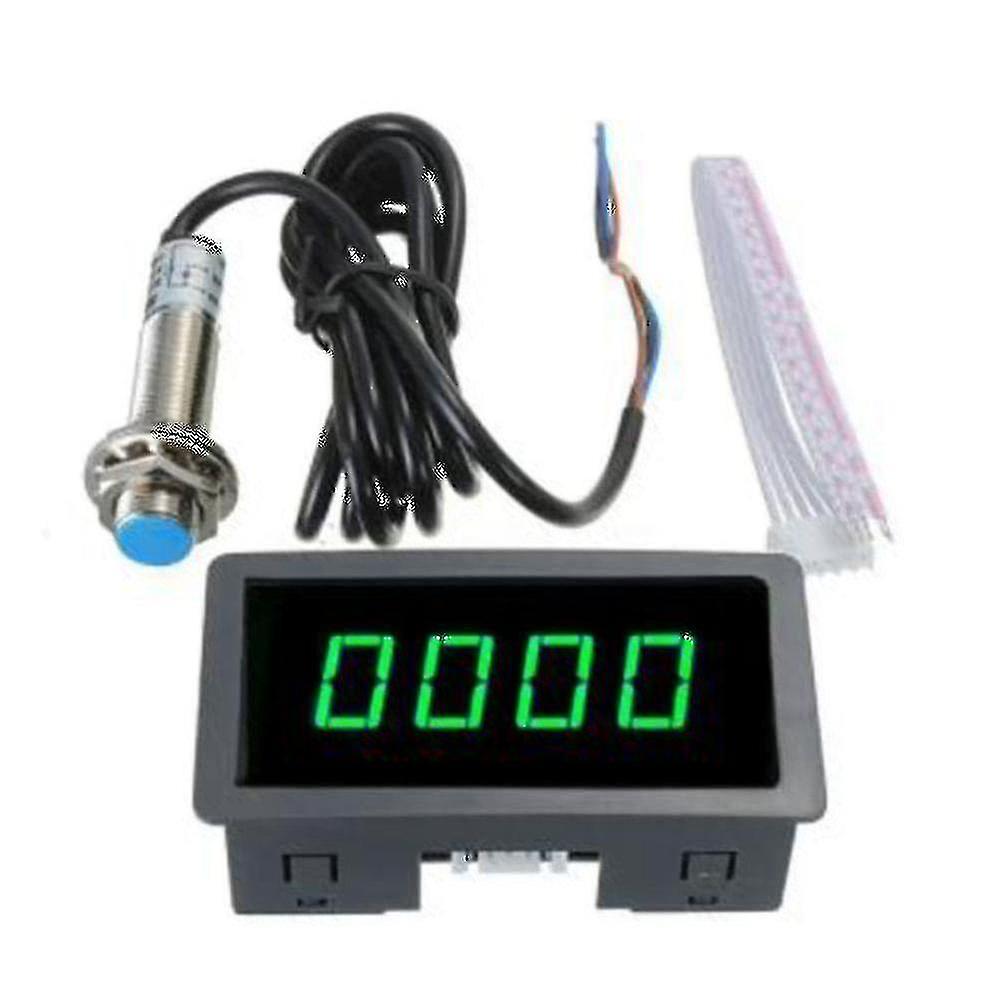 4 Digital Led Display Tachometer Rpm Speed Meter High Precision