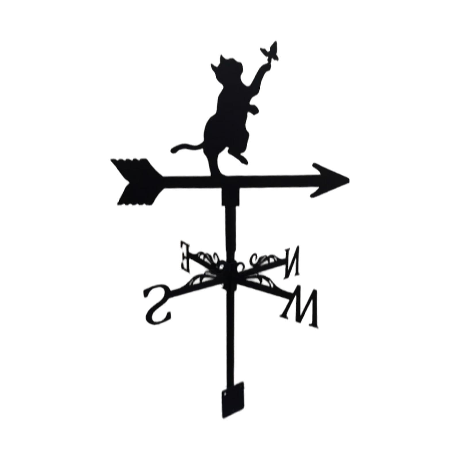 Roof Weather Vane Garden Farm Wind Direction Indicator Scene Measuring Tool