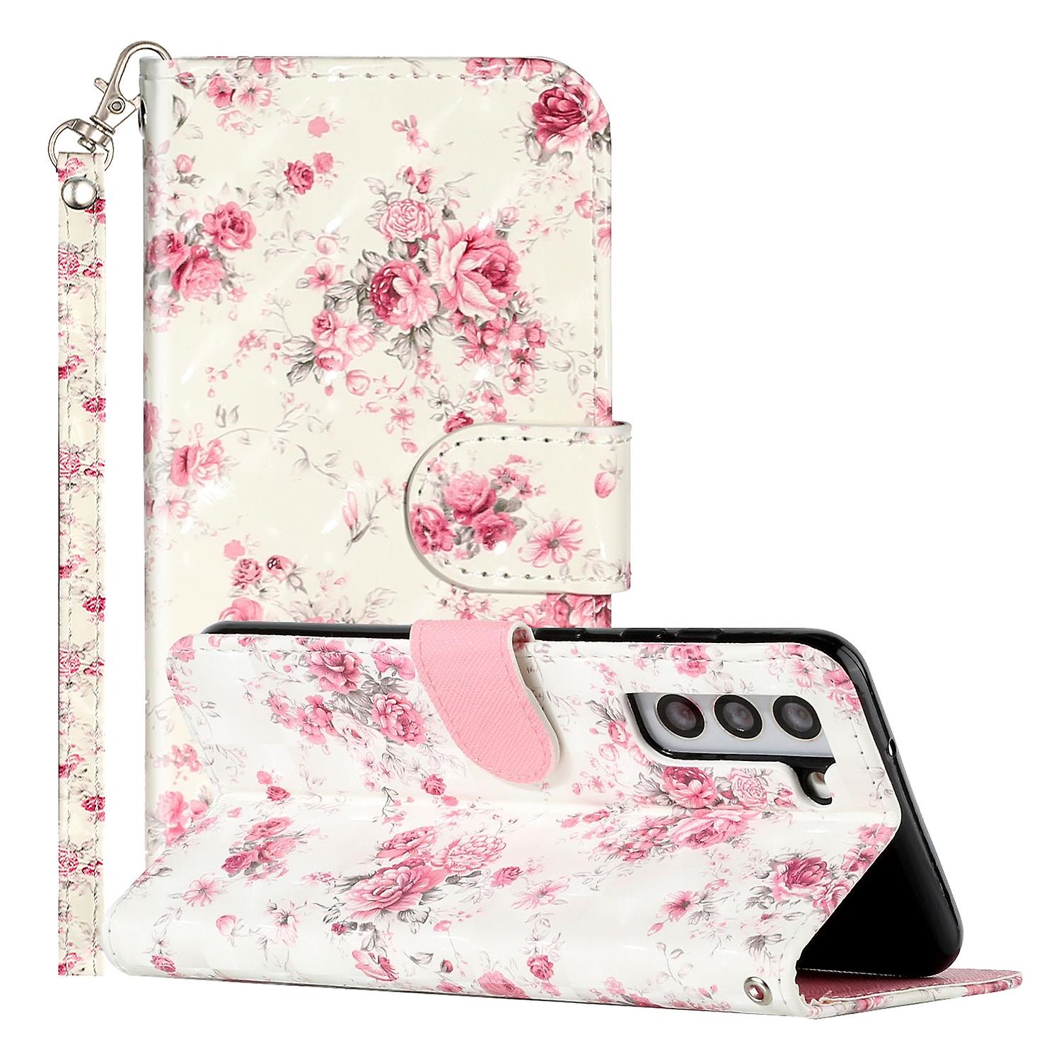 3D Pattern PU Phone Case For Samsung Galaxy S22 5G