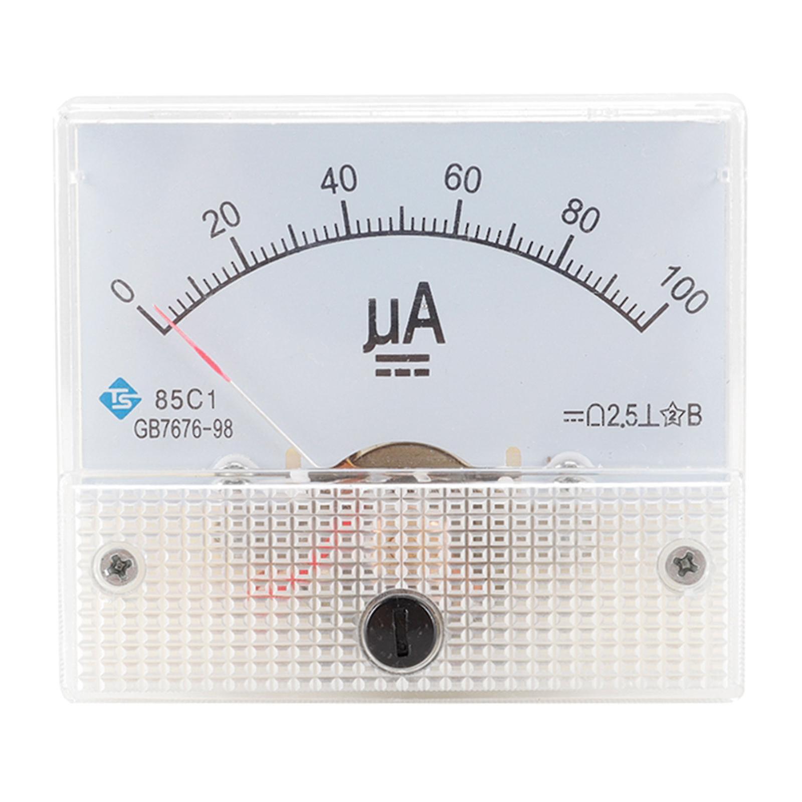 Analoges Panel AMP Mikroampere Strom Amperemeter Messgerät Messgerät DC DC 0-100uA