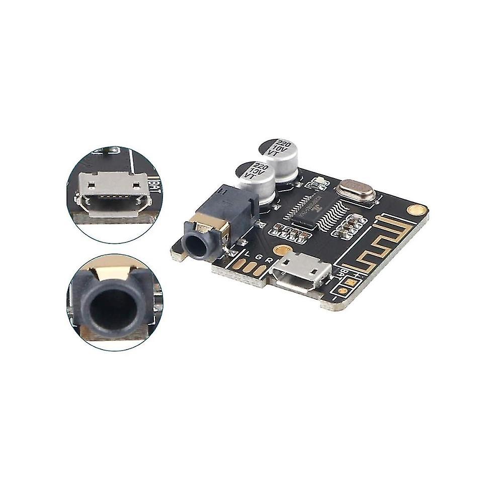 Bt5.0 Audio Receiver Mp3 Bluetooth Decoder Lossless Car Speaker Audio Amplifier Board With Case+aux