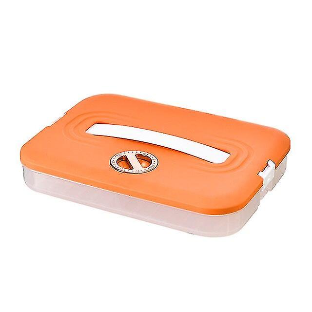 1/2/3/4 Layer Dumpling Storage Box With Timer Refrigerator Food Storage Container For Vegetable Seafood Meat Kitchen Organizer