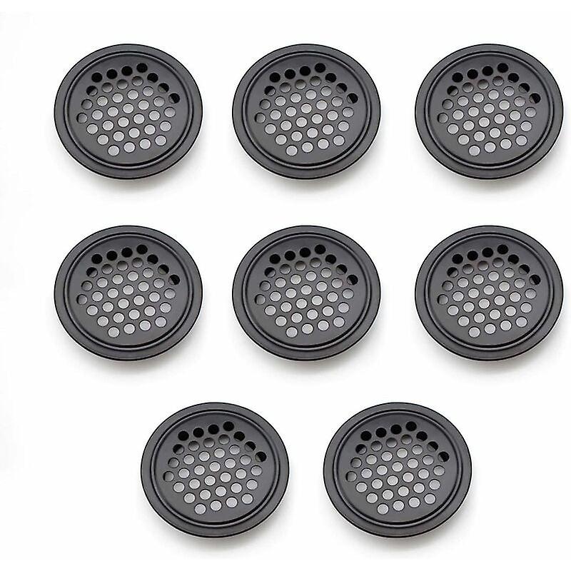 8 Pieces 30mm Stainless Steel Round Ventilation Mesh Hole, Circular Plane Vent Hole for Kitchen, Bathroom, Cabinet, Bookcase and Cupboard Ventilation