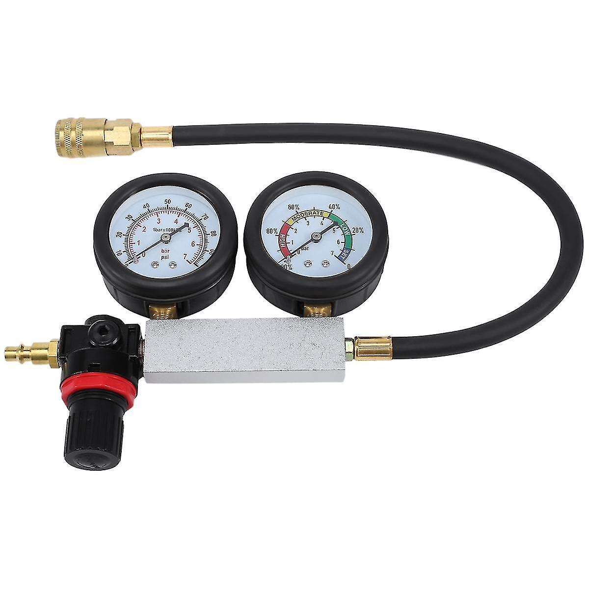 Tu-21 Cylinder Leak Tester Petrol Engine Compression Leakage Leakdown Detector Kit Diagnostics Tool