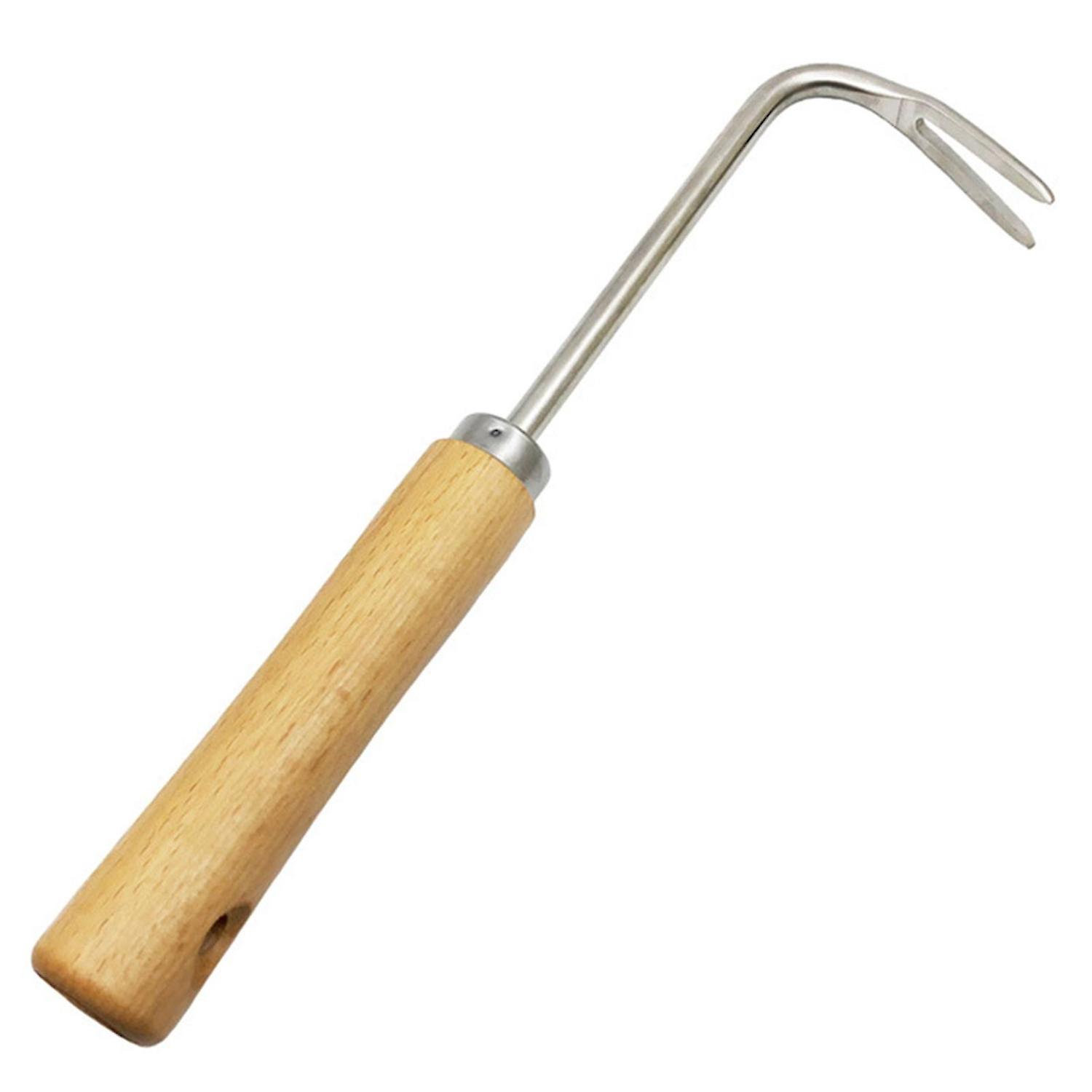 Hand Weeding Tool Stainless Steel Weed Remover Puller Fork Lawn Garden Tool