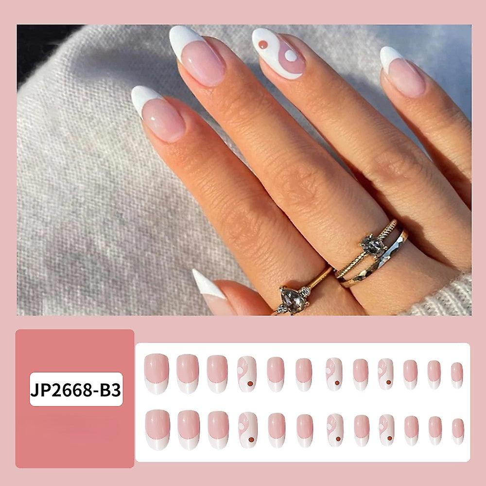 False Nail Tips Fake Artificial Art DIY Finger Cover Removable Ultrathin and Simple Series Tai Chi S