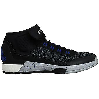 Adidas Crazylight Boost PrimeKnit Strap Black Textile Mens Lace Up Trainers