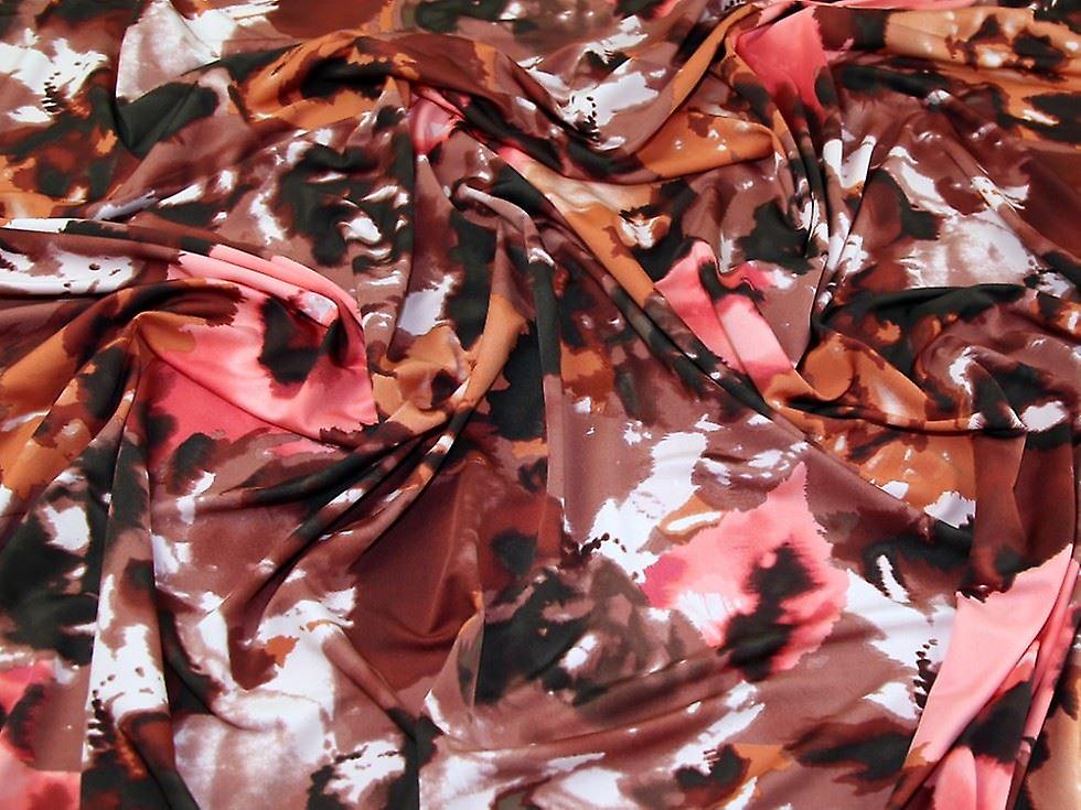 John Kaldor Portia ITY Silky Stretch Knit Fabric Brown - per metre