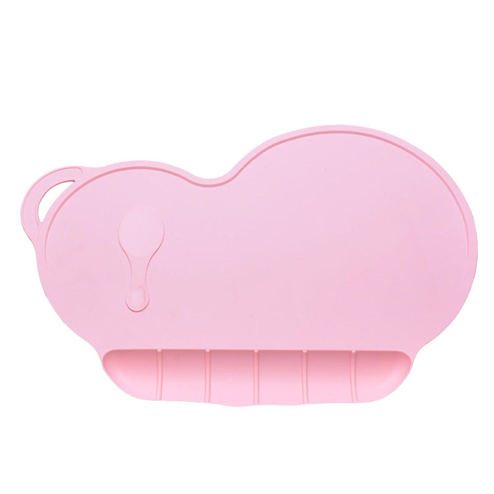 Toddler Silicone Placemat Non-slip Food Catching Baby Tray Soft Microwave Dishwasher Safe for Kids