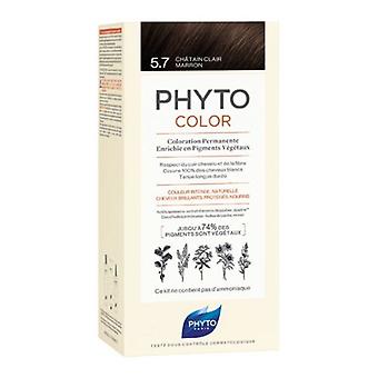 Phyto PhytoColor Permanent Color - Hair Colour: 5.7 Brown Light Chestnut