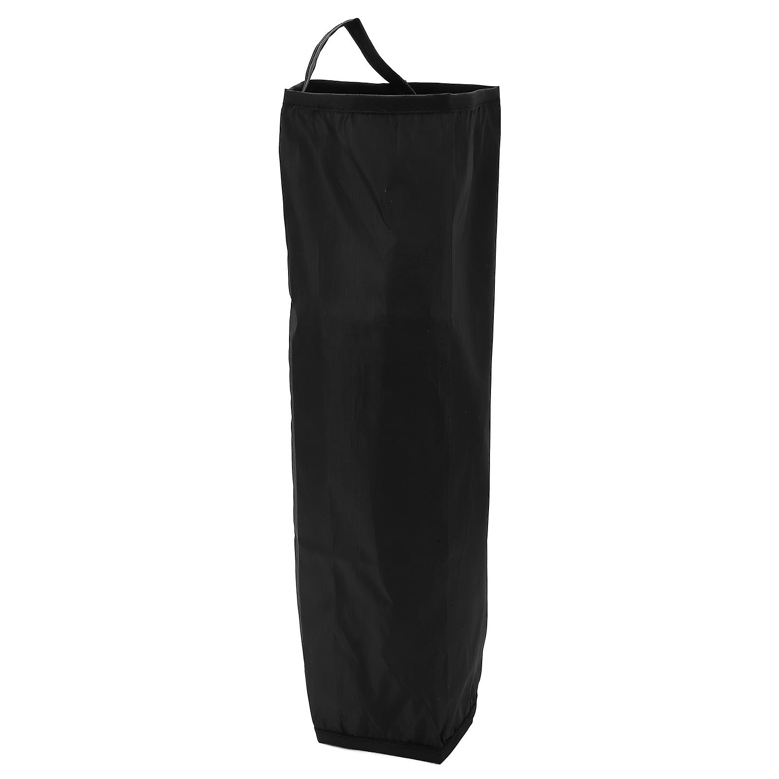 42x18cm Small Items Storage Bag Large Capacity Portable Polyester Refuse Pouch Container for CampingBlack