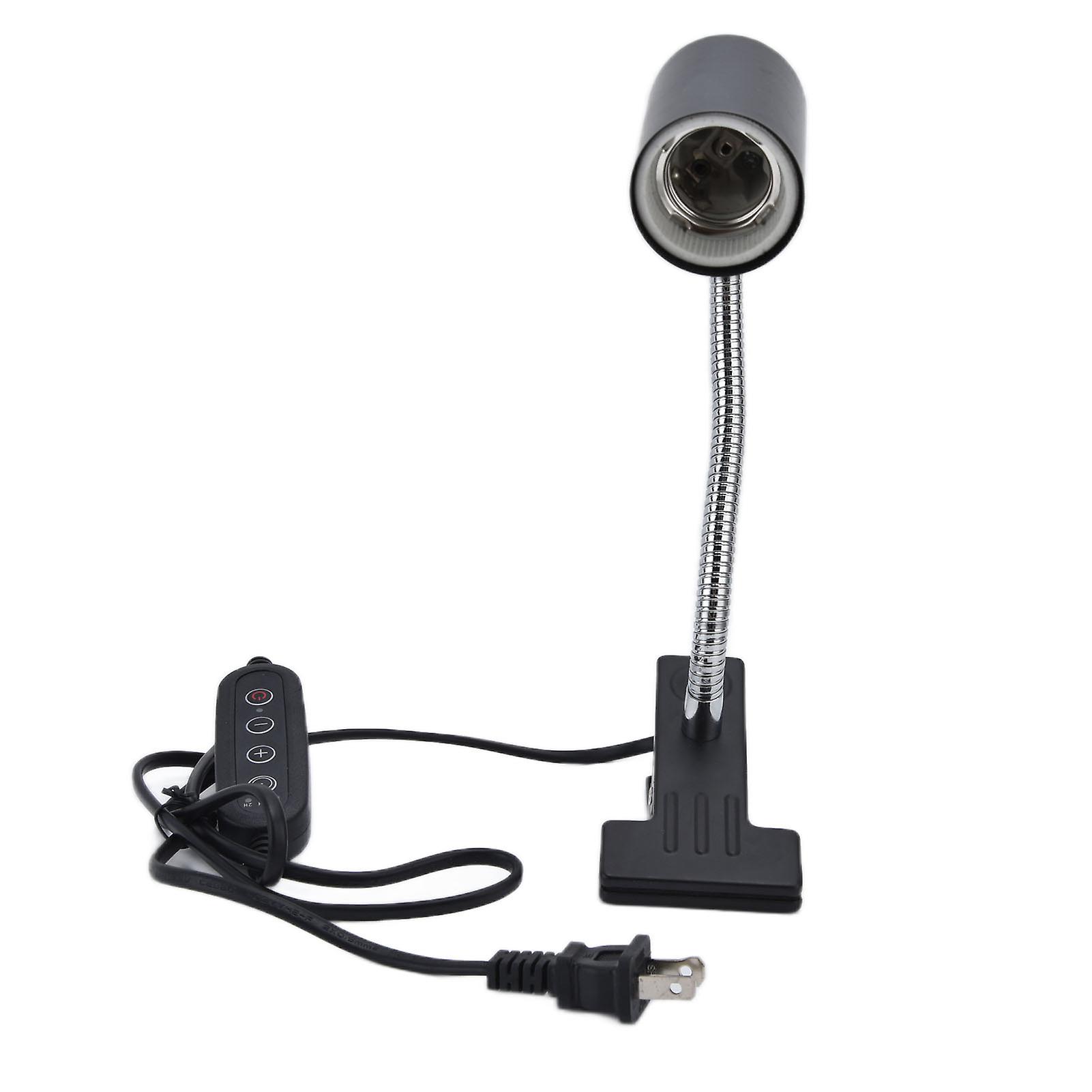 Timer Reptile Lamp Stand with Iron Clamp for Tortoise Heat, 110V US Plug