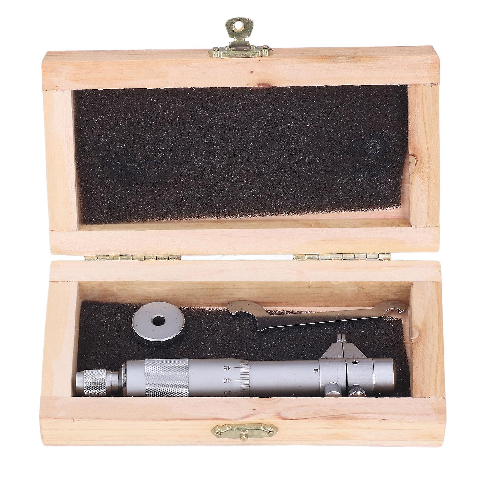 DEWIN Inside Diameter Micrometer, Inside Diameter Micrometer Spiral Inner Industrial Measuring Tool Alloy Steel 5‑30mm