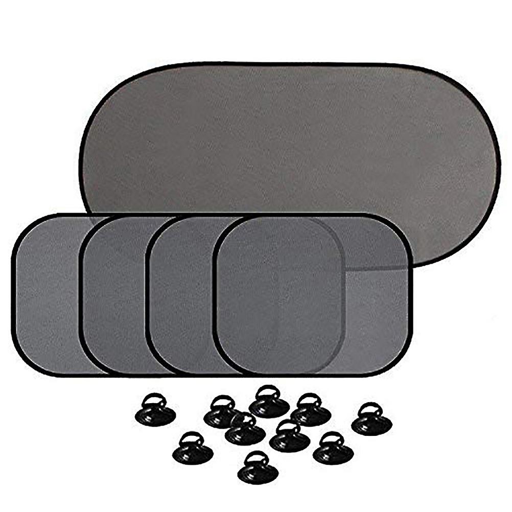5 Pcs Car Sun Shade Car Window Shade for Side and Rear Window with Suction Cups Car Sunshade Protector