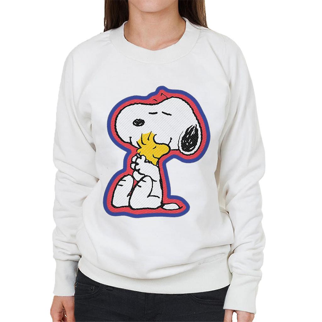 Peanuts Snoopy Hugging Woodstock Women's Sweatshirt