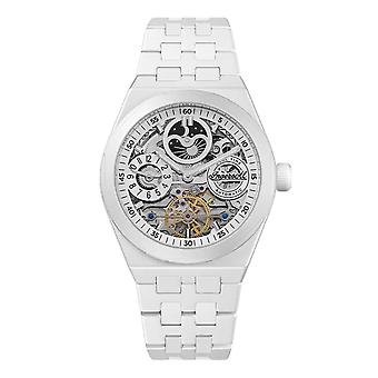 De broadway herenhorloge analoog automatisch met roestvrijstalen armband I15103