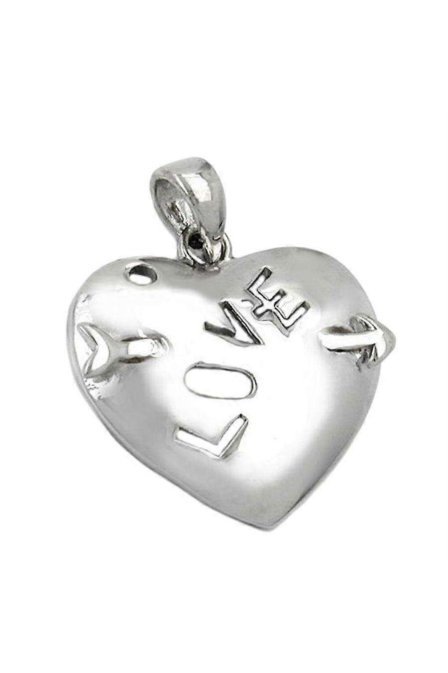 Pendant Heart With Bow Silver 925 - Gl90686