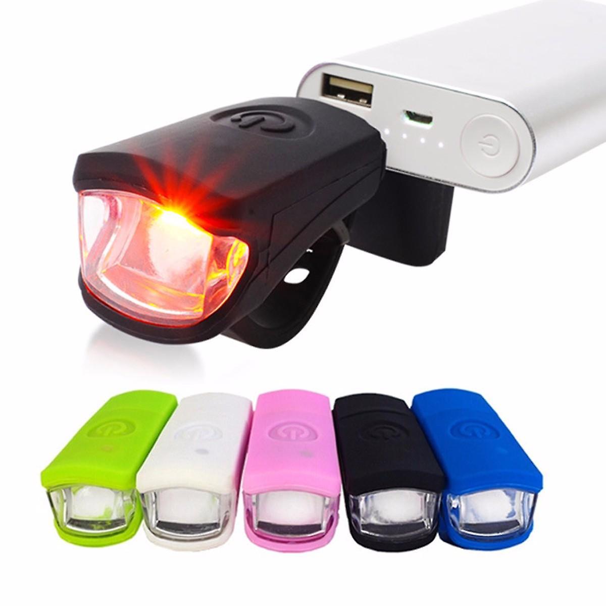 250Lm 3w Led Usb Rechargeable Head Light Flash Bicycle Bike Stop Rear Tail Lamp