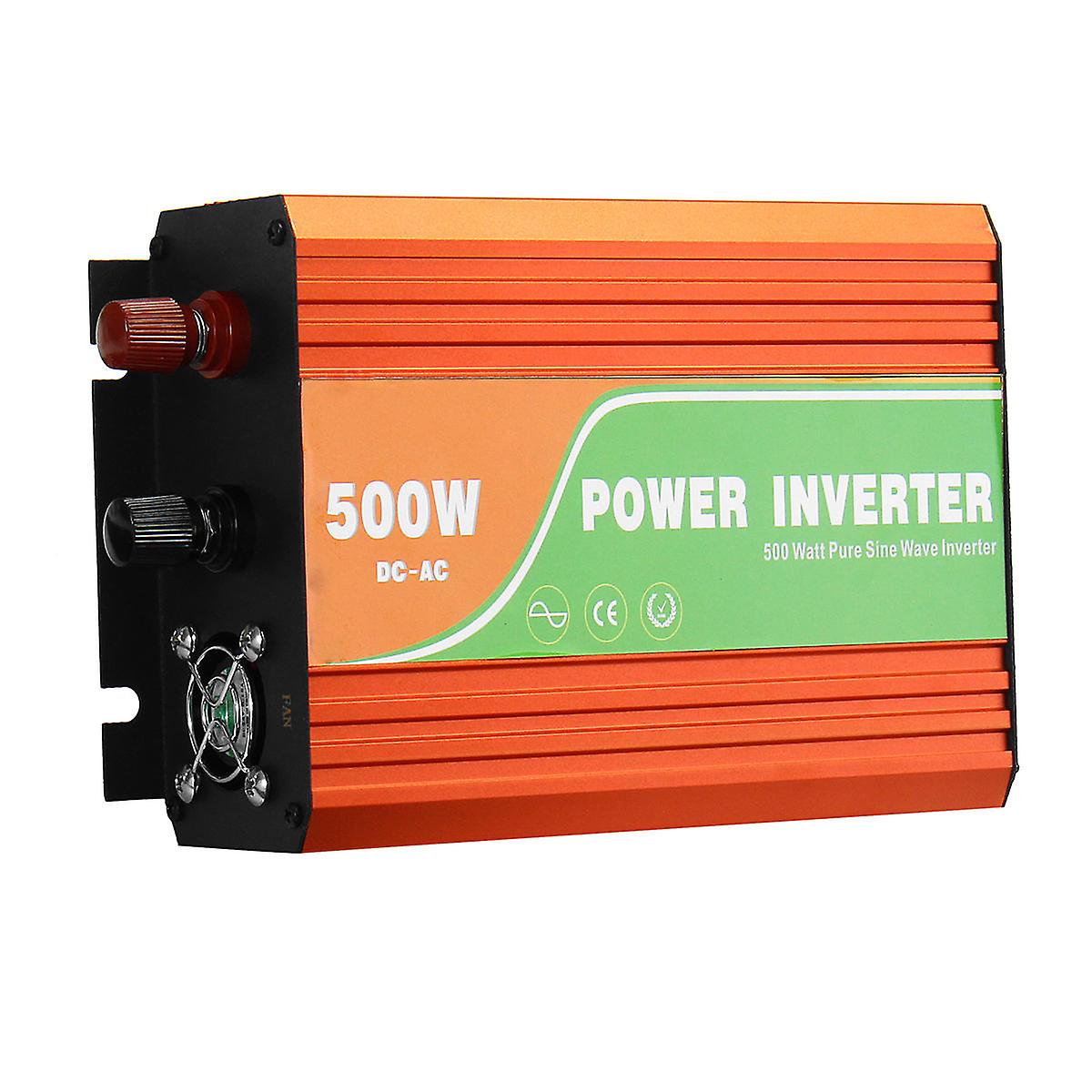 500W 60hz Dc 12v To Ac 110v/220v Power Inverter Pure Sine Wave Converter