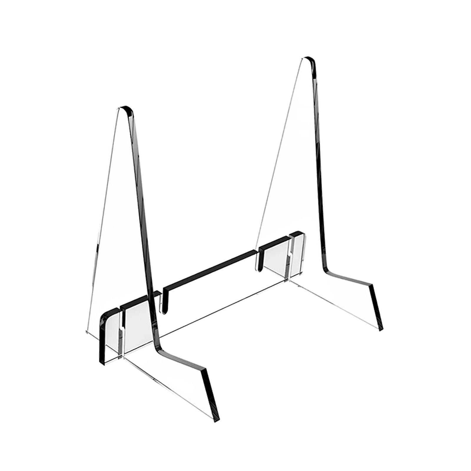 Acrylic Book Stand Book Display Holder Displaying Bookshelf Sturdy Tablet Holder with Support Ledges for Tabletop Recipe Book