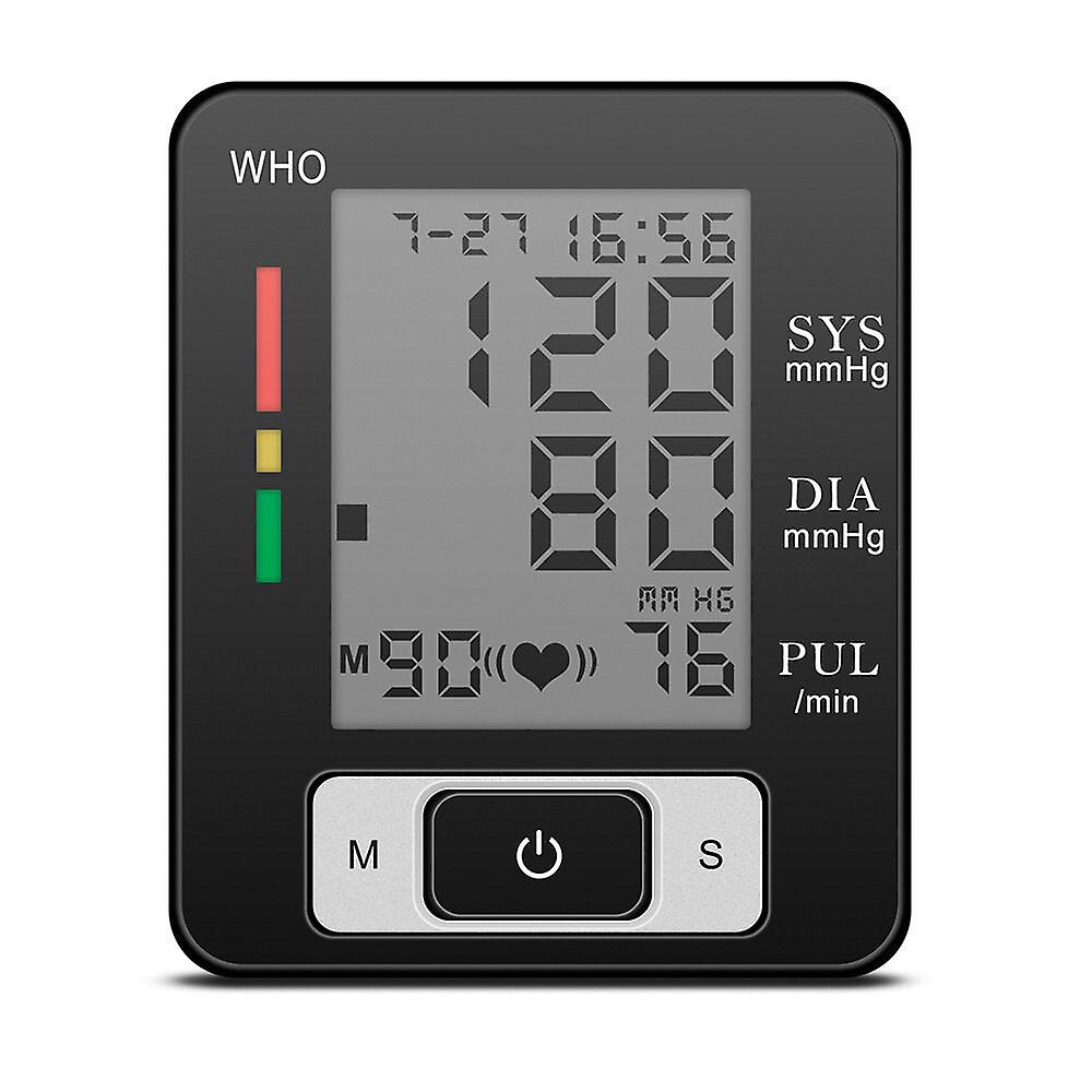 Home Automatic Wrist Blood Pressure Monitor With Voice, Digital Display, Oxygen & Blood Glucose Measurement