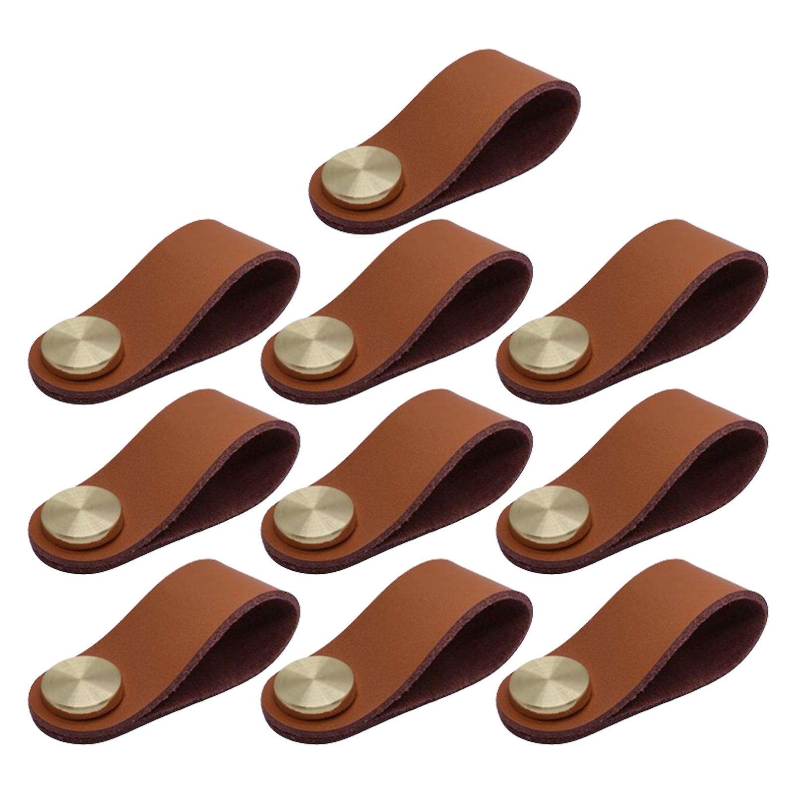 Hardware Leather Handle Soft Easy Install Handle Pulls For Drawer