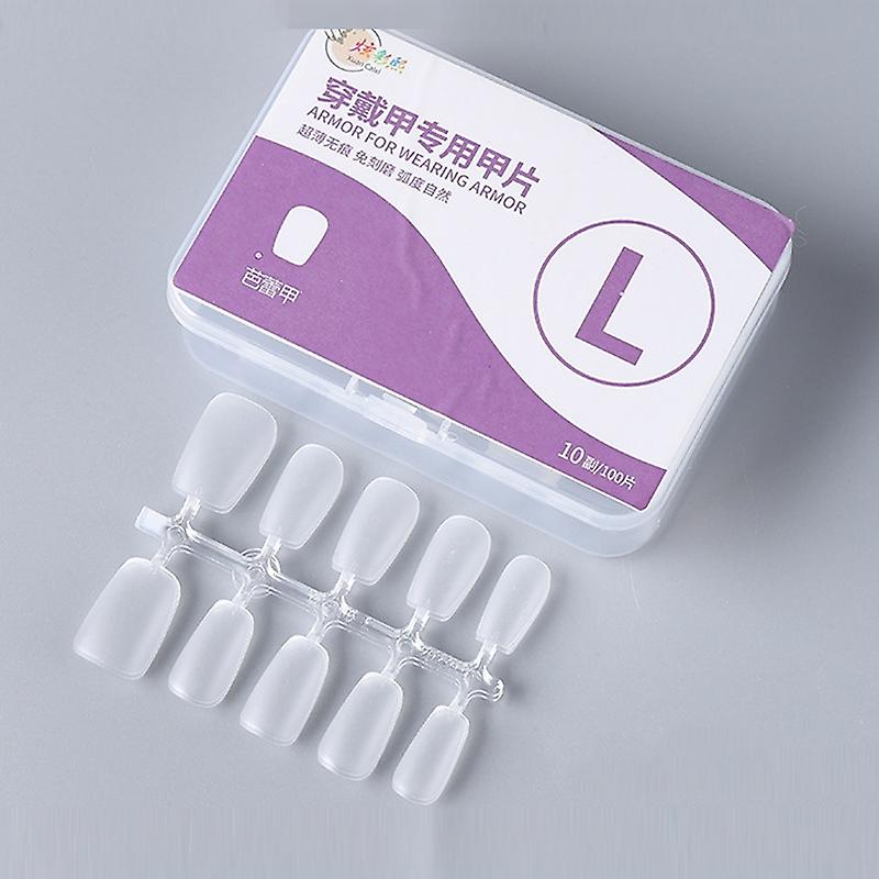 10pairs Of 100pcs/Box False Nails Tip Ballet Nail L