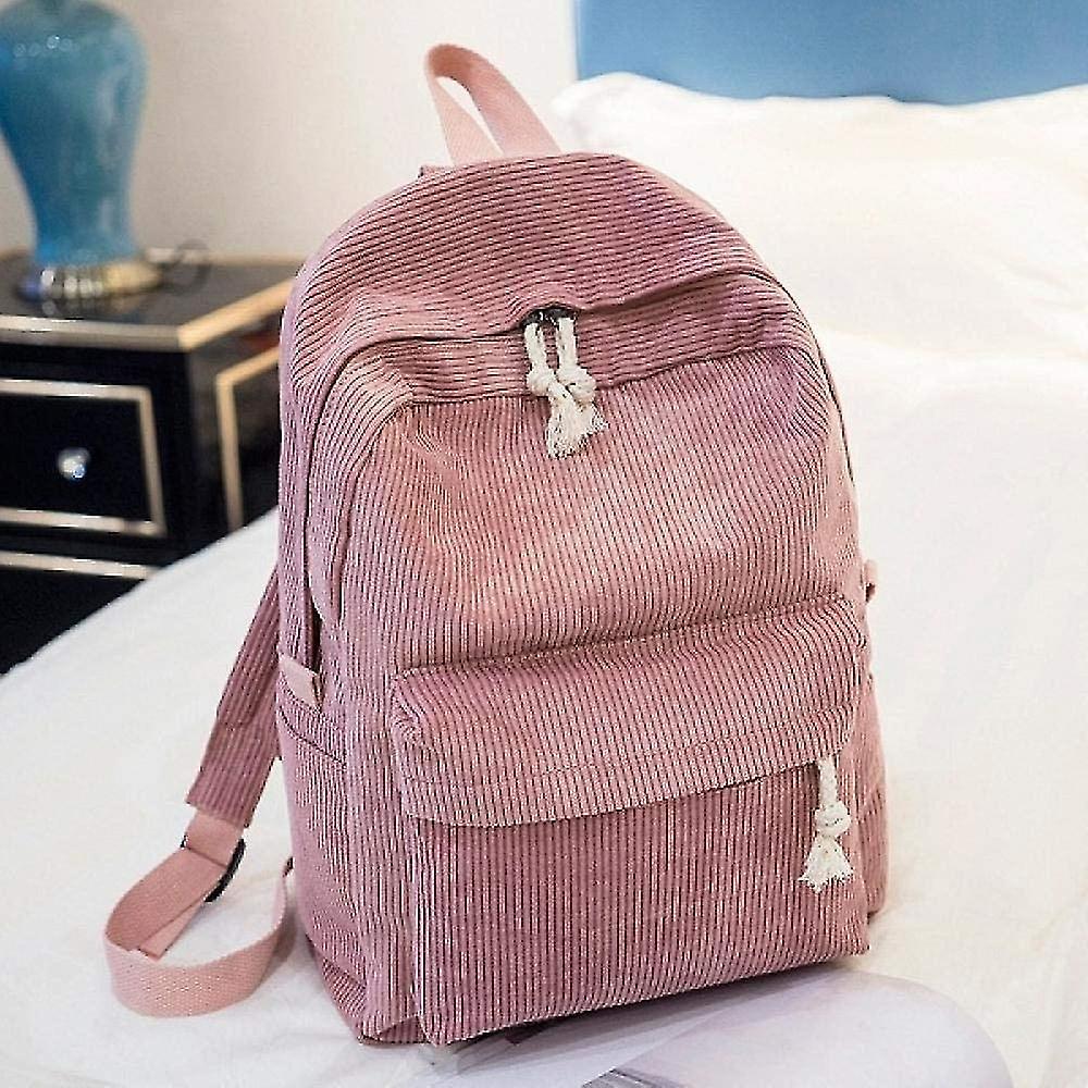 Backpack Style Soft Fabric Backpack Female Corduroy Design