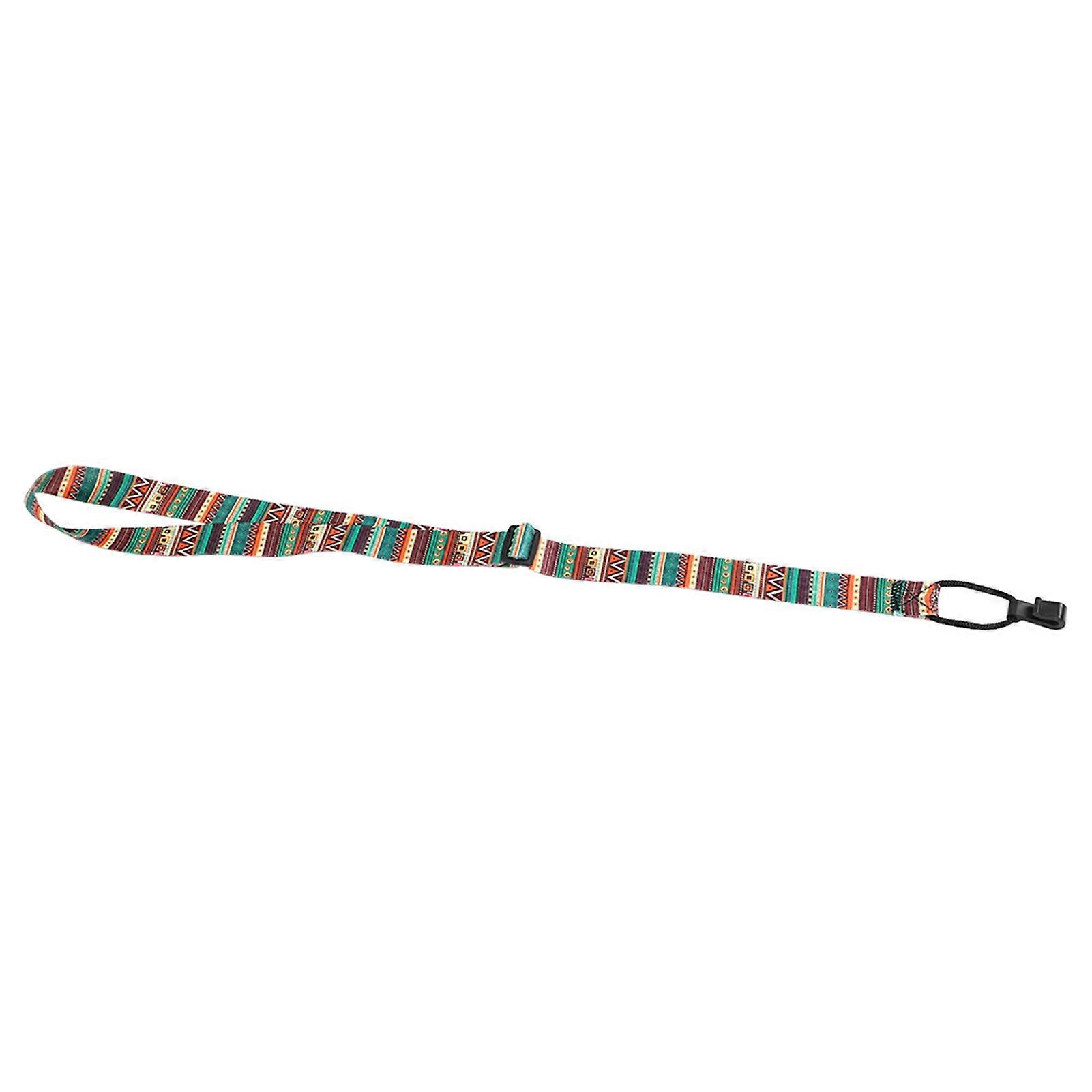 Adjustable Nylon Ukulele Strap 50-70cm Colorful Pattern with Hook