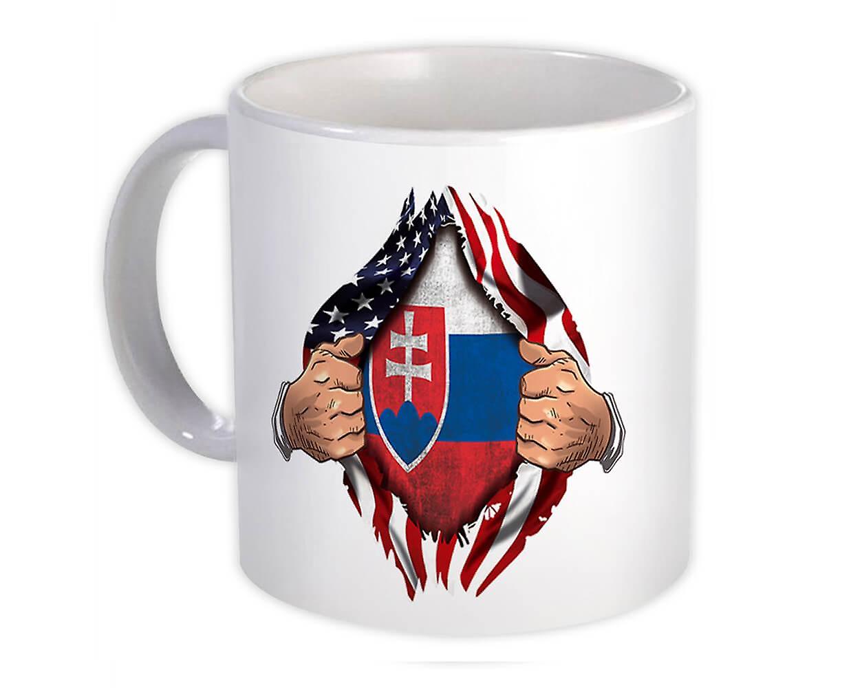 Geschenkbecher: Slowakei Flagge