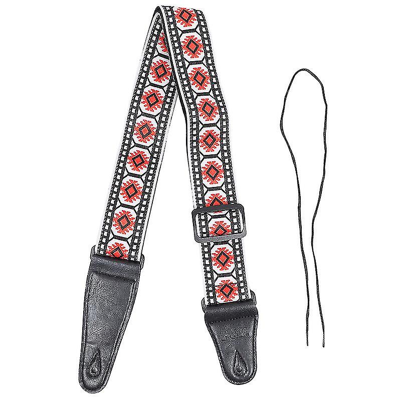 1pcs Embroidery Guitar Lanyard
