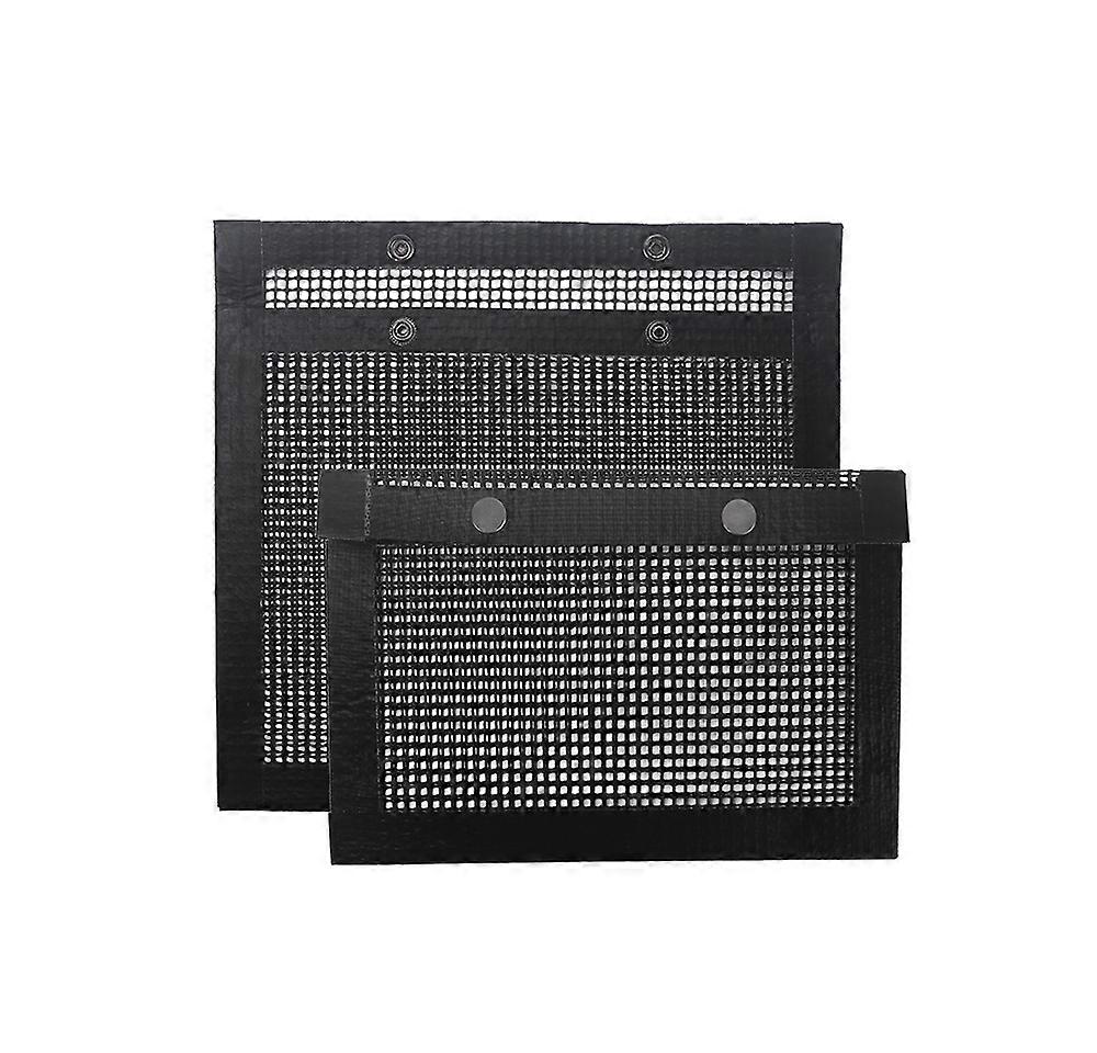 2pcs Selection Barbecue Non-stick Grilling Bag Black