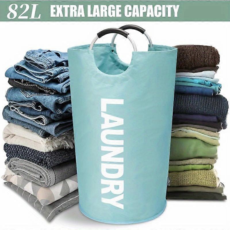 Extra-Large 21.66gal/30.38gal Foldable Laundry Hamper - Durable, Waterproof Canvas With Comfort Handles