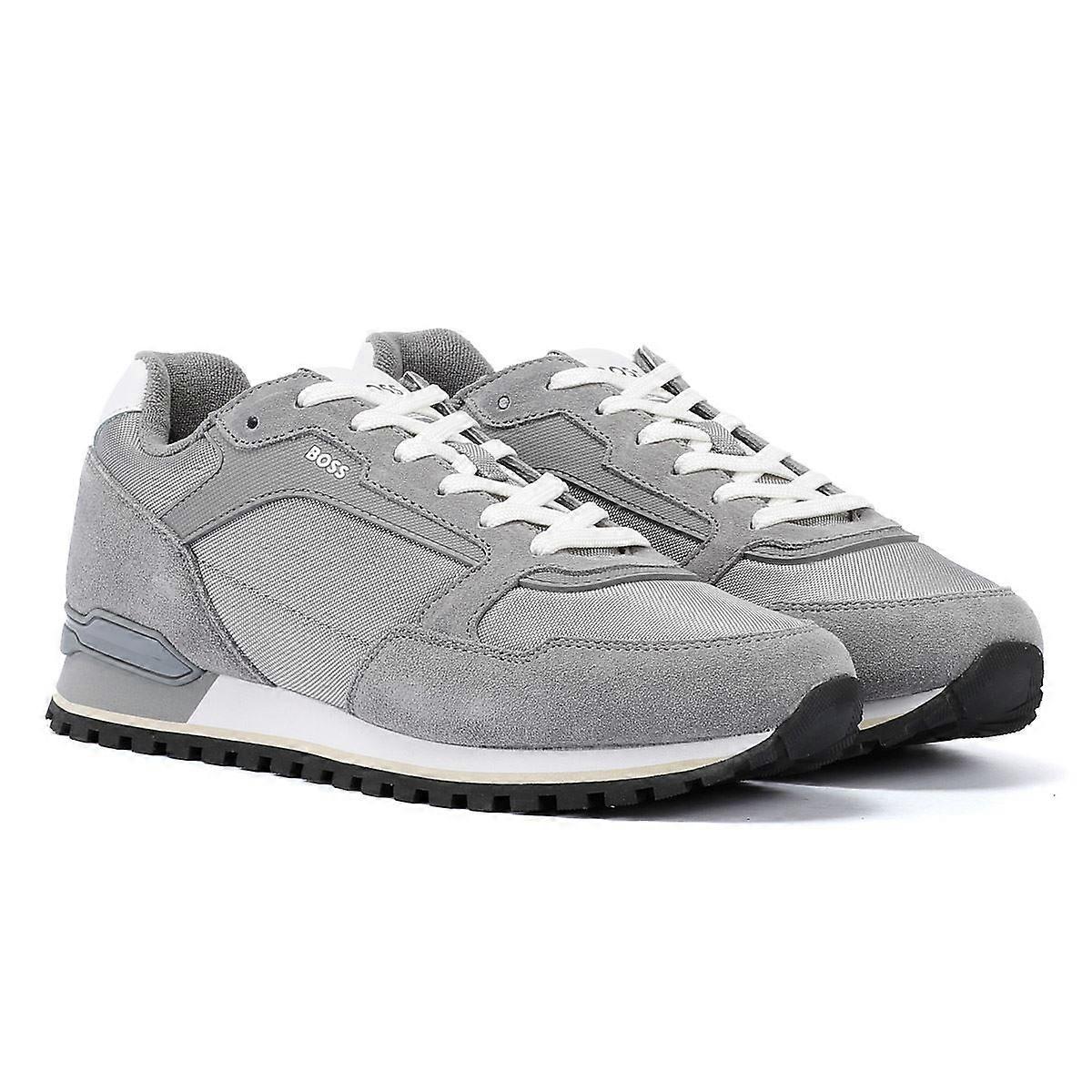 Boss Parkour Runn Men's Medium Grey Trainers
