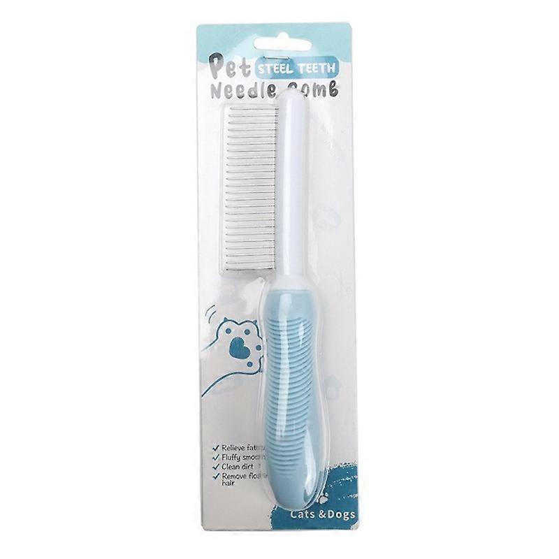 Pet Floating Hair Cleaning Comb Sparse Teeth (Blue)