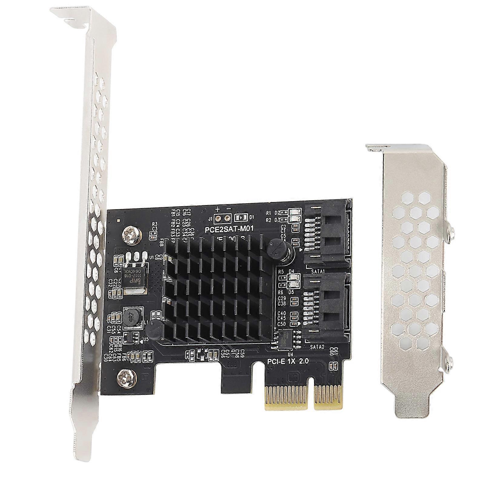 PCIE to 2Port SATA 3.0 Expansion Card PCI Express SATA Adapter Support AHCI1.0 IDE Mode